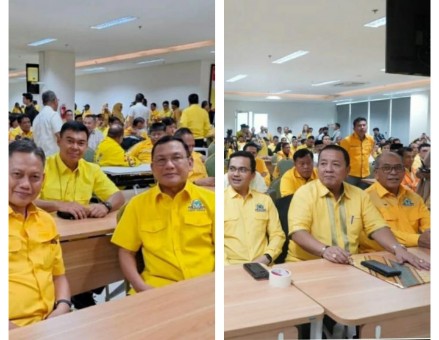 Arinal dan Hanan Duduk Berjauhan Ketika Diundang Airlangga 