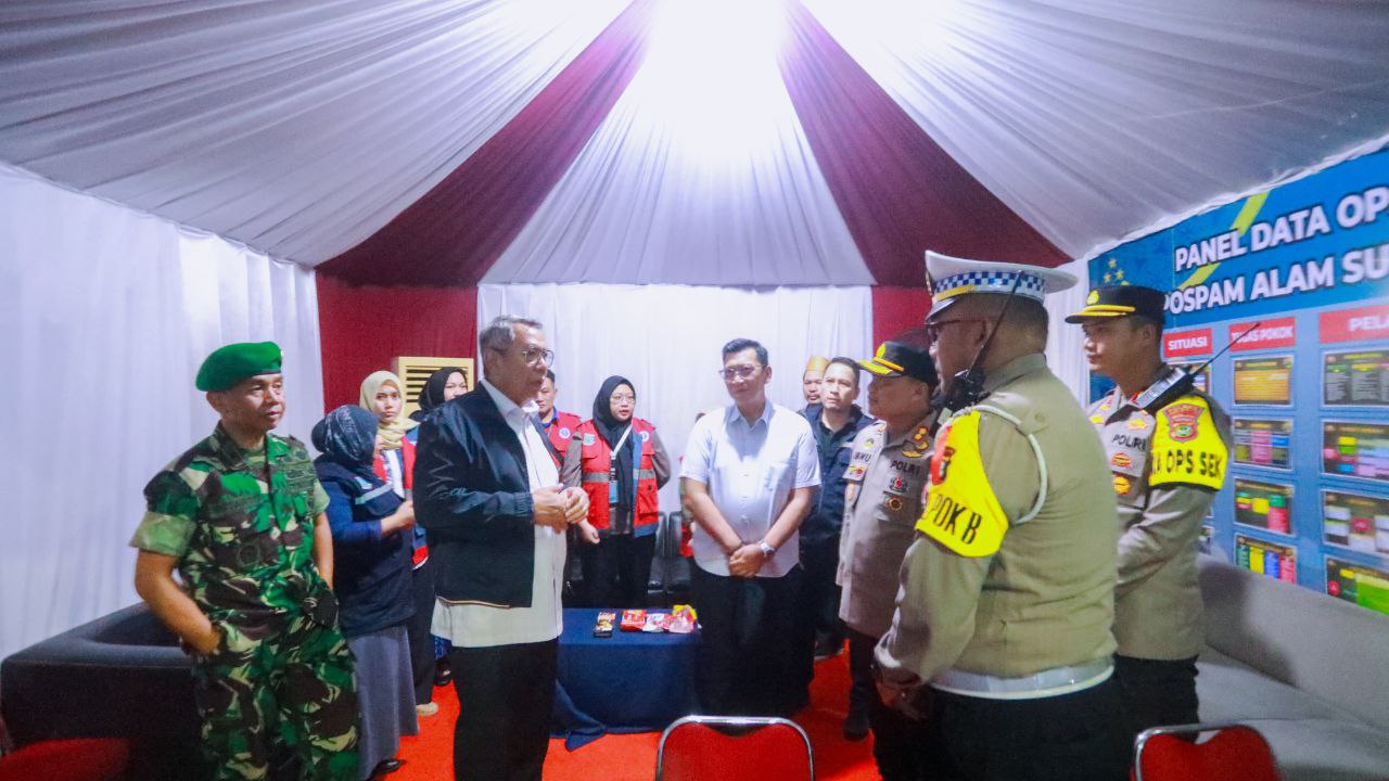 Pastikan Idulfitri Aman, Benyamin Tinjau Pos Pantau Lebaran