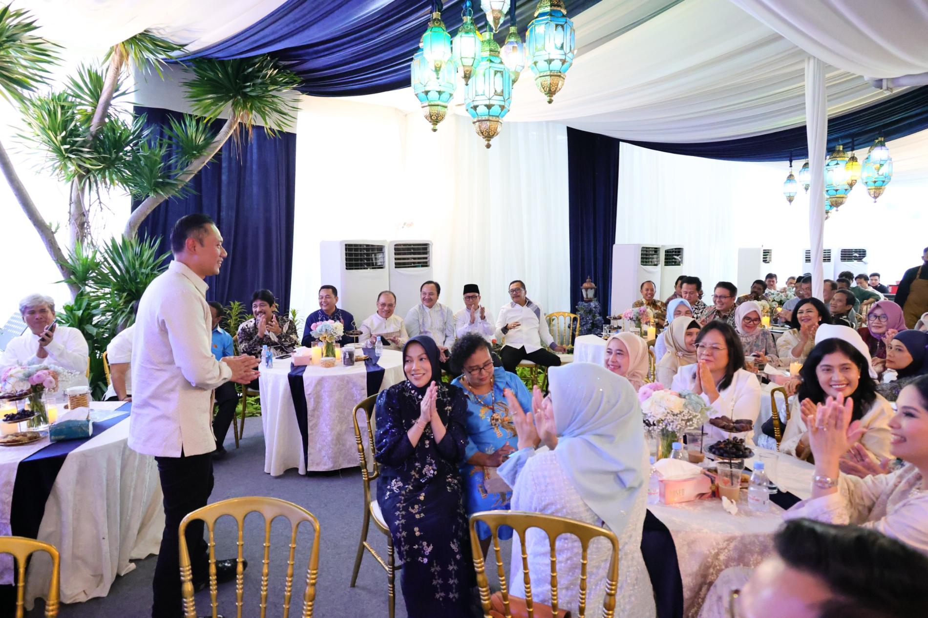 Gelar Open House Idulfitri, Menteri AHY Pererat Tali Silaturahmi dengan Jajaran Kementerian ATR/BPN