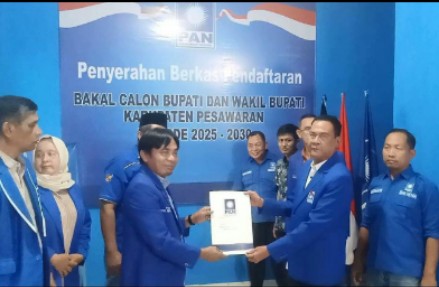 Paisaludin Daftar Bacabup Pertama ke PAN Pesawaran