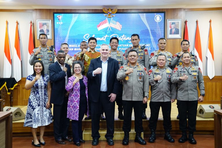 Pererat Hubungan Kerja, Dankorbrimob Terima Kunjungan DSS ATA Kemenlu Amerika Serikat