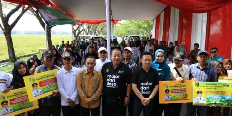 Gubernur Arinal Dialog Interaktif dengan Petani di Desa Klaten, Gading Rejo