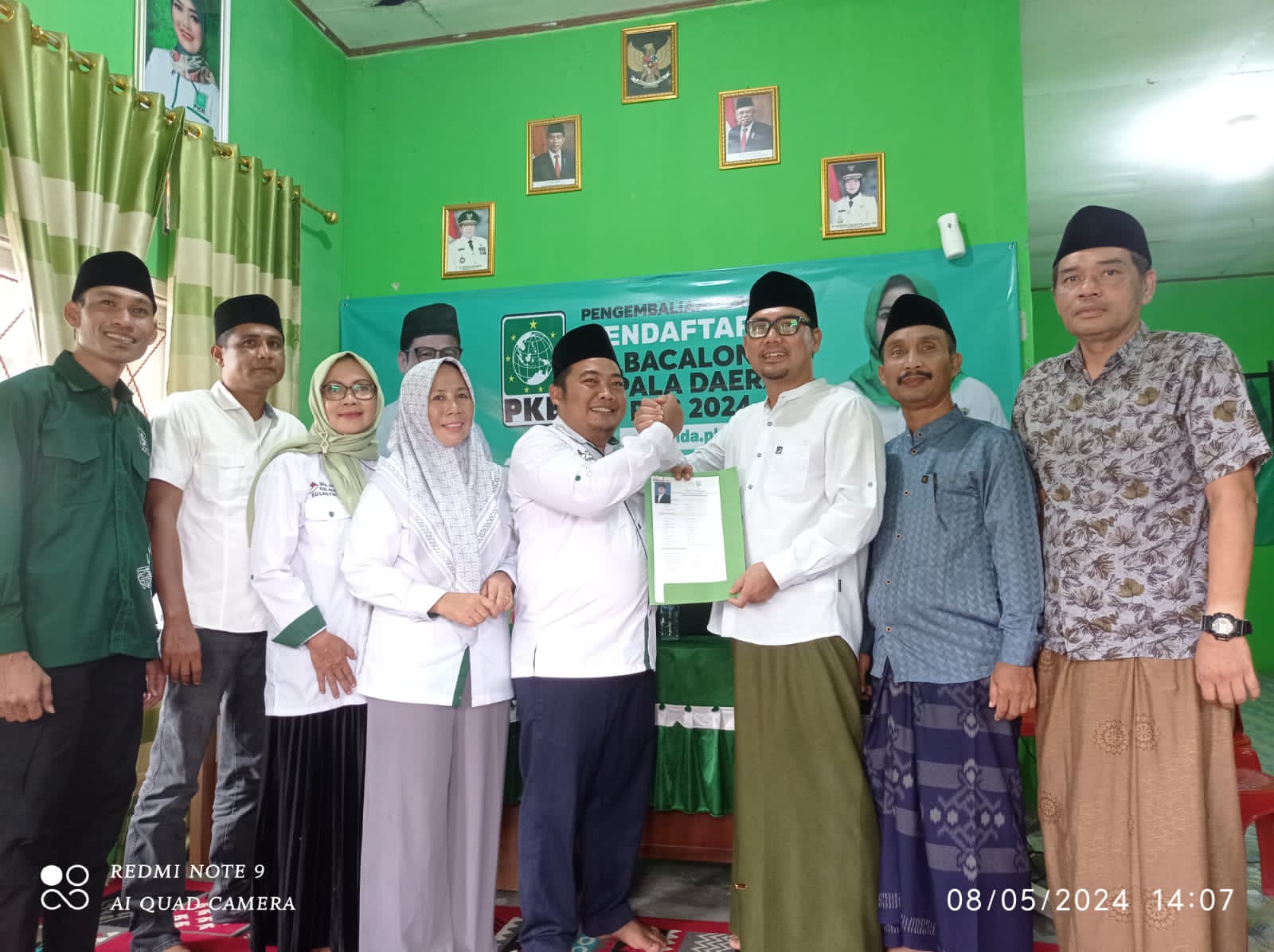 Fuad Amrulloh Datangi Sekertariat PKB Daftarkan Diri Bacabup Mesuji.