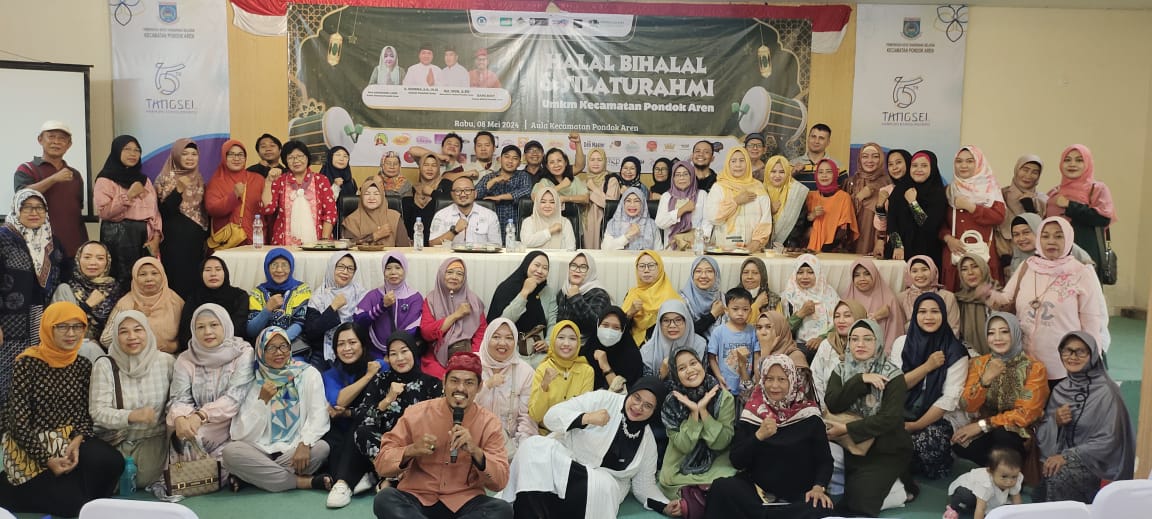 Halal Bihalal Sekaligus Penandatanganan MOU Produk Halal oleh UMKM Pondok Aren dengan LP3H Mathlaul Anwar