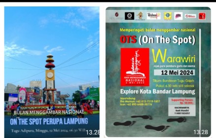 Forum Perupa Ajak Warga Melukis Bersama di Tugu Adipura