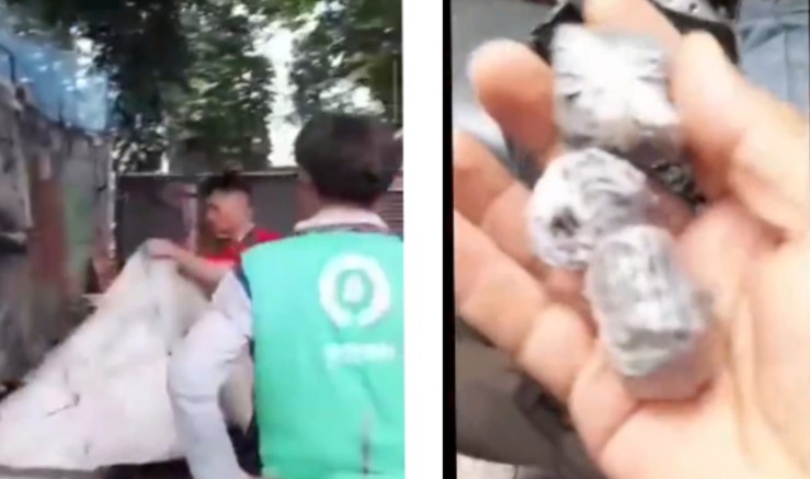 Aksi Sweeping Ojol Hasilkan Banyak Ranjau Paku, Lapak Tambal Ban di MT Haryono Diusir Paksa