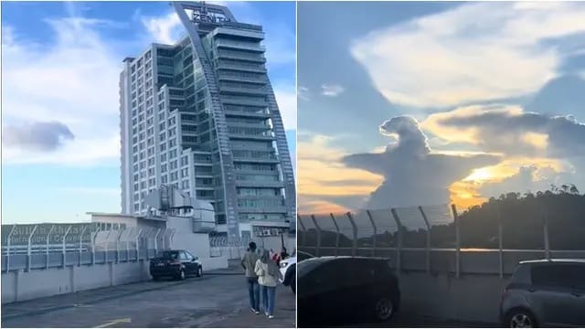 Viral Awan Berbentuk Godzilla Menggemaskan di Langit Malaysia 