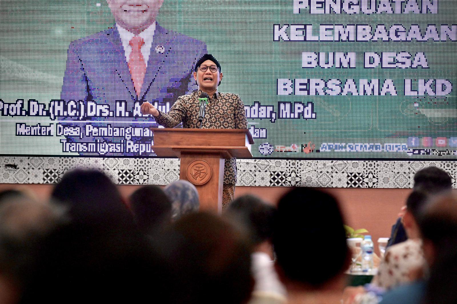 Gus Halim Dorong Bumdesa dan LKD Dirikan Bank Desa