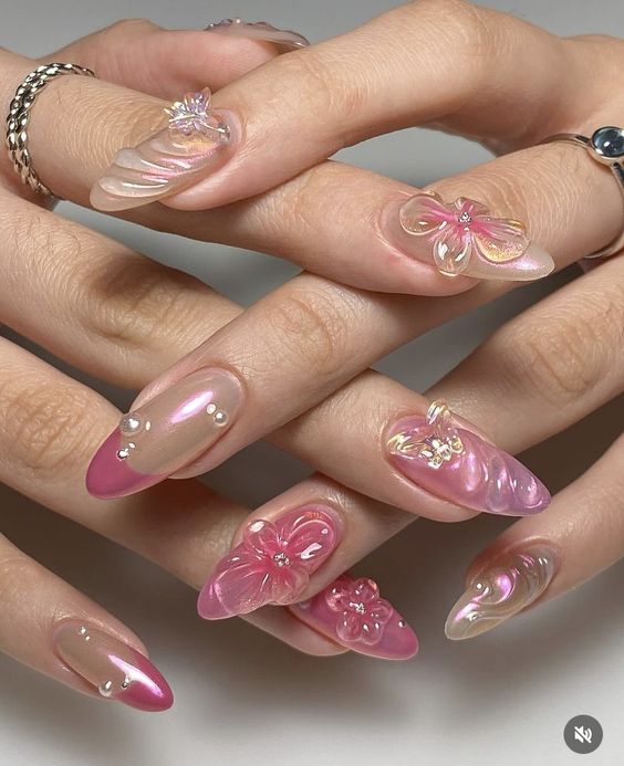 Inspirasi Nail Art 3D Embos yang Sedang Viral di Tiktok