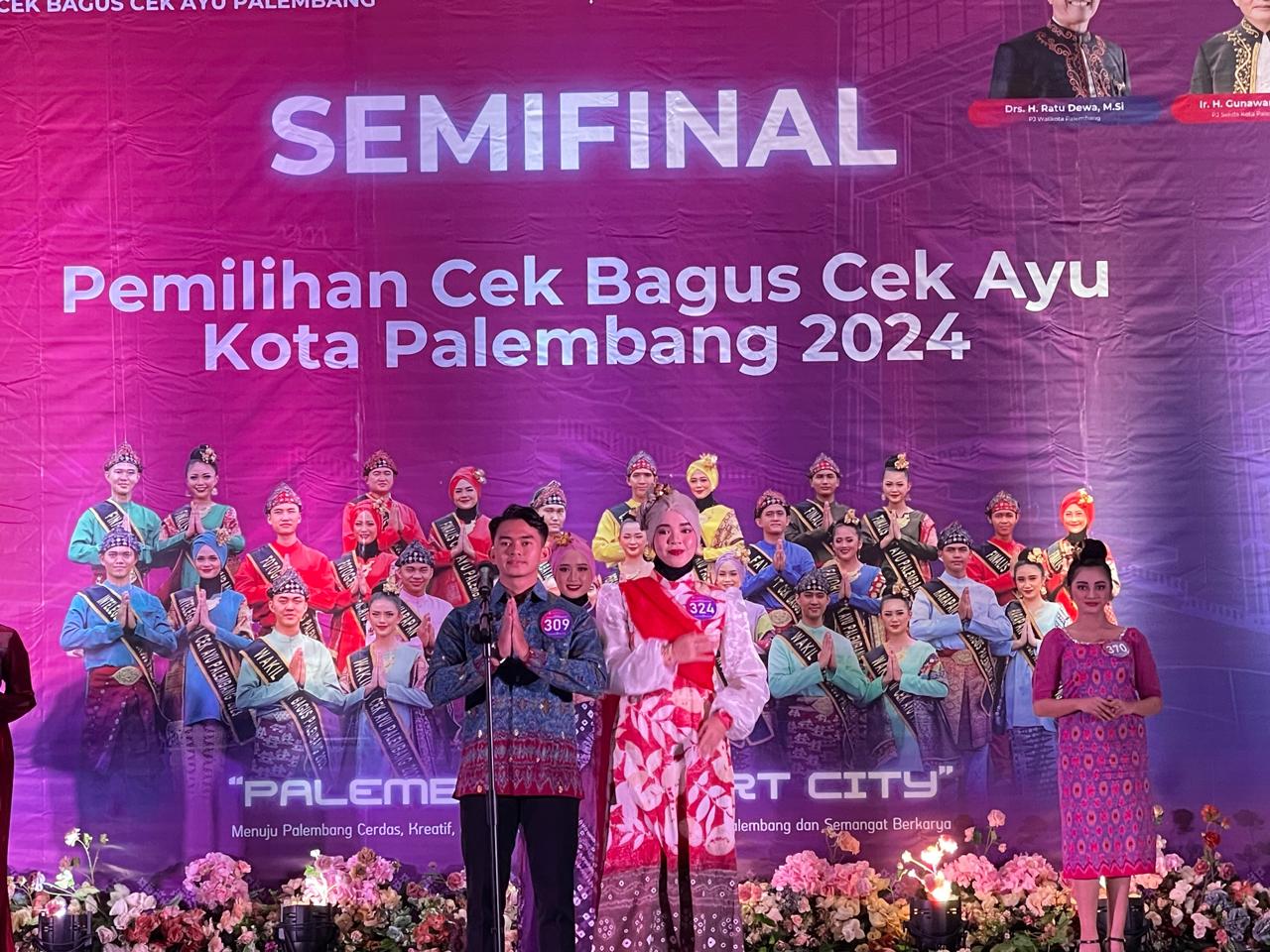 ajang semi final pemilihan cek bagus cek ayu Kota Palembang tahun 2024