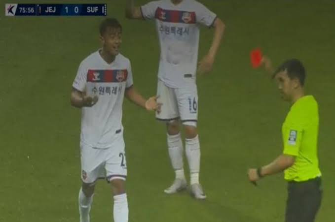 Debut Pratama Arhan dengan Suwon FC, Baru Main 3 Menit Langsung Mendapat Kartu Merah, Berikut Respon Pelatih