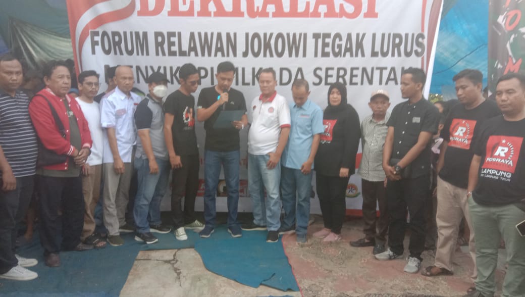 Relawan Jokowi Lampung Lanjutkan Kawal Gibran dan Kaesang