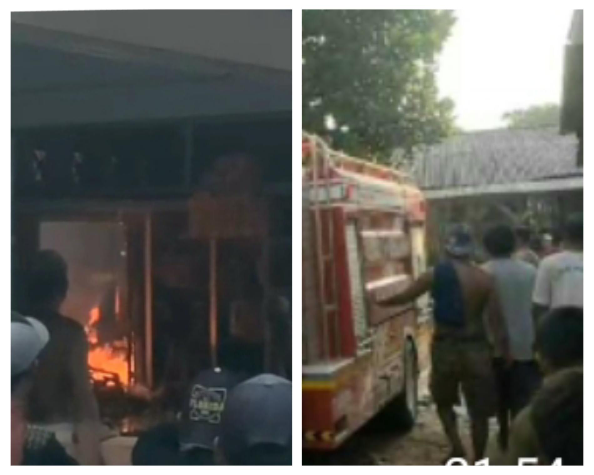 Goreng Kerupuk, Rumah yang Ludes Terbakar di Pesawaran