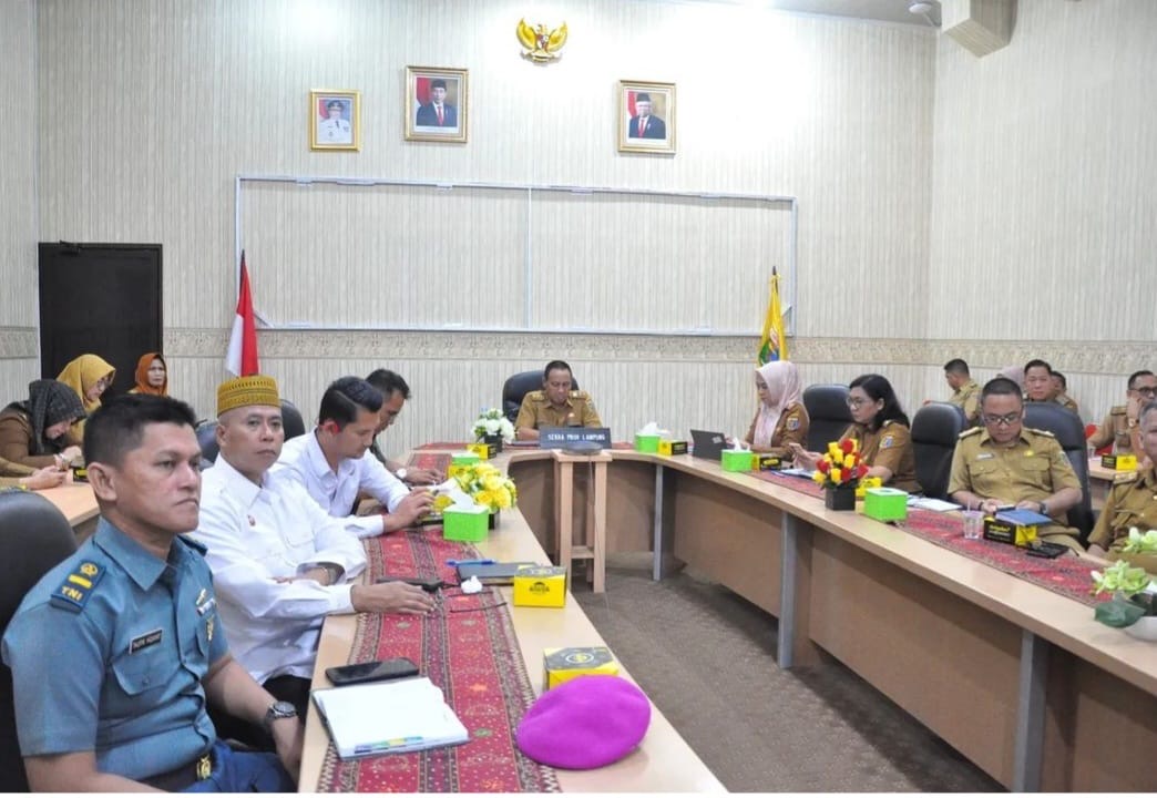 Pemprov Lampung Mengikuti Rapat Koordinasi Pengendalian Inflasi di Daerah