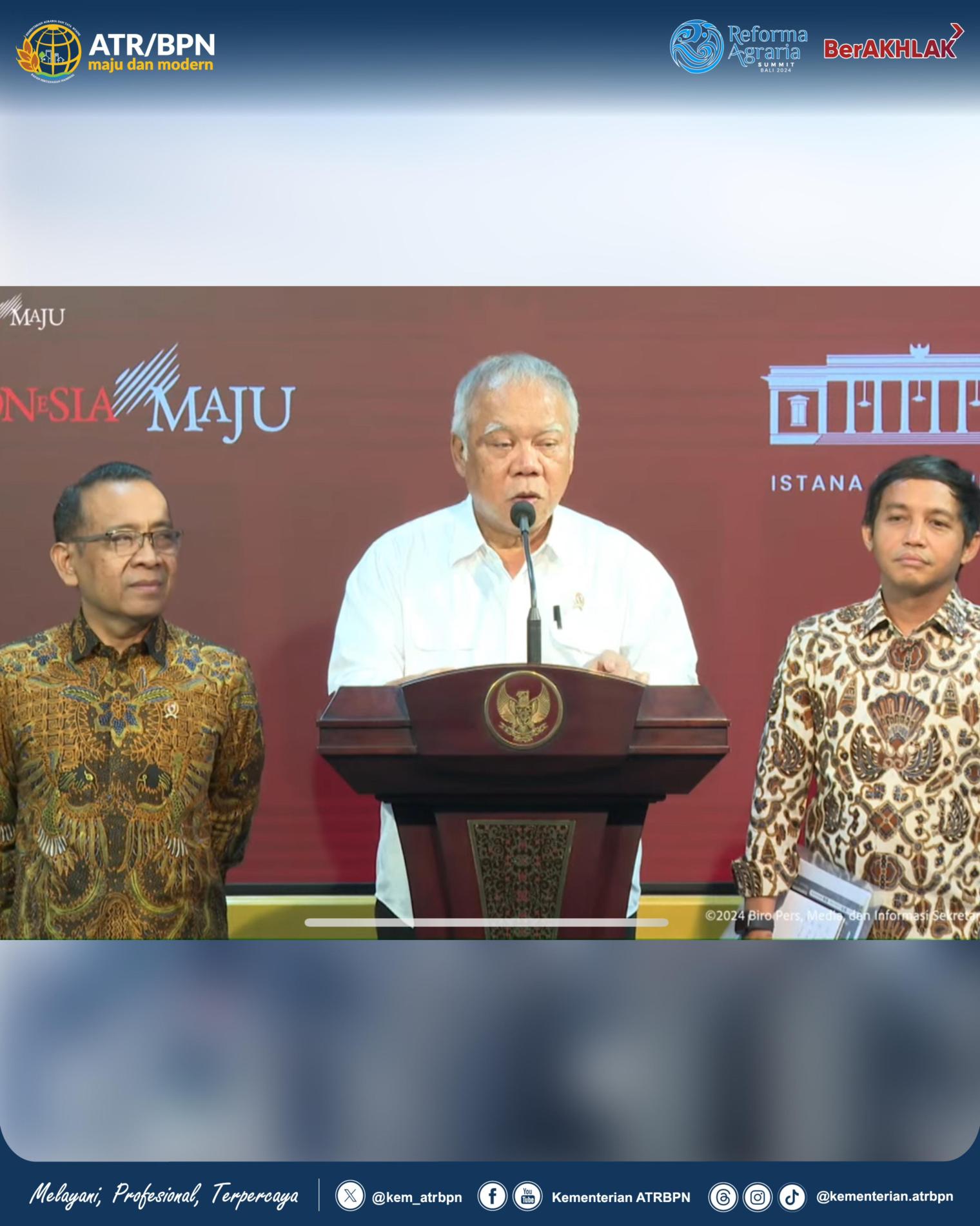 Presiden Joko Widodo Tunjuk Juli Antoni jadi Wakil Kepala Otorita IKN