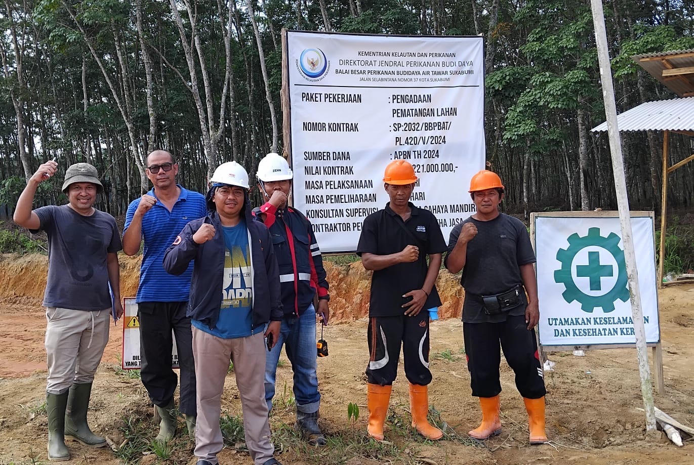 Bangunan BBI Air Tawar tahun 2024  Mencapai 65 Persen