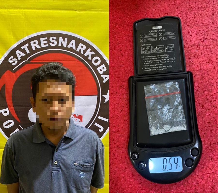 Sedang Asik Nyabu, Pria Asal Tubaba Ditangkap Polisi