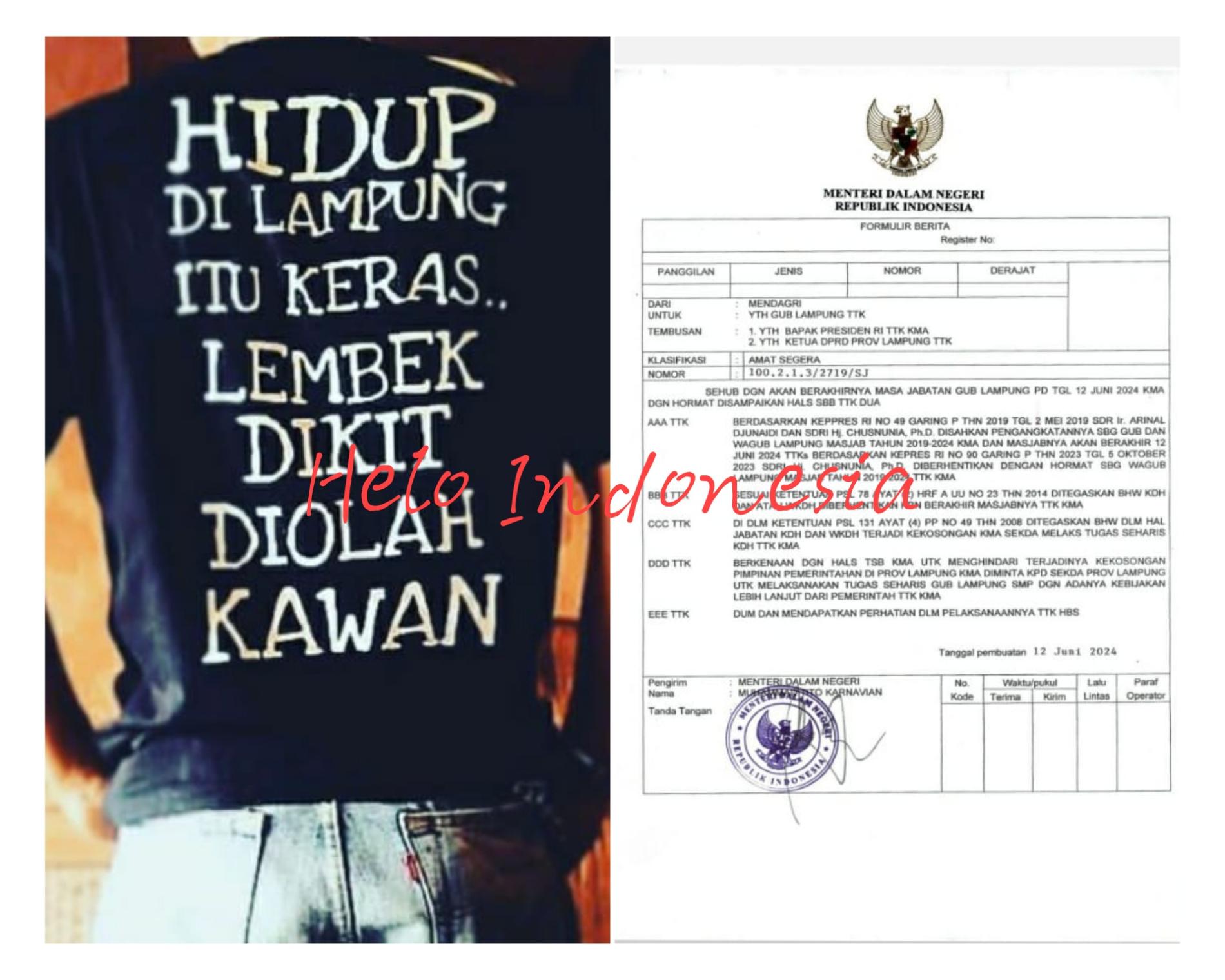 Pj Gubernur, Hidup di Lampung Itu Keras, Lembek Dikit Diolah Kawan