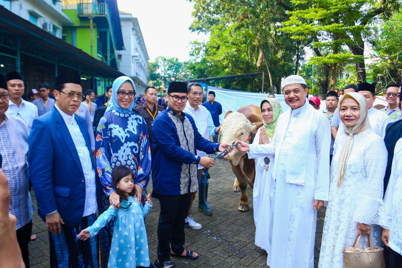 Idul Adha 1445 Hijriah, Pilar Sembelih Hewan Kurban di Sekolah Al- Azhar BSD 