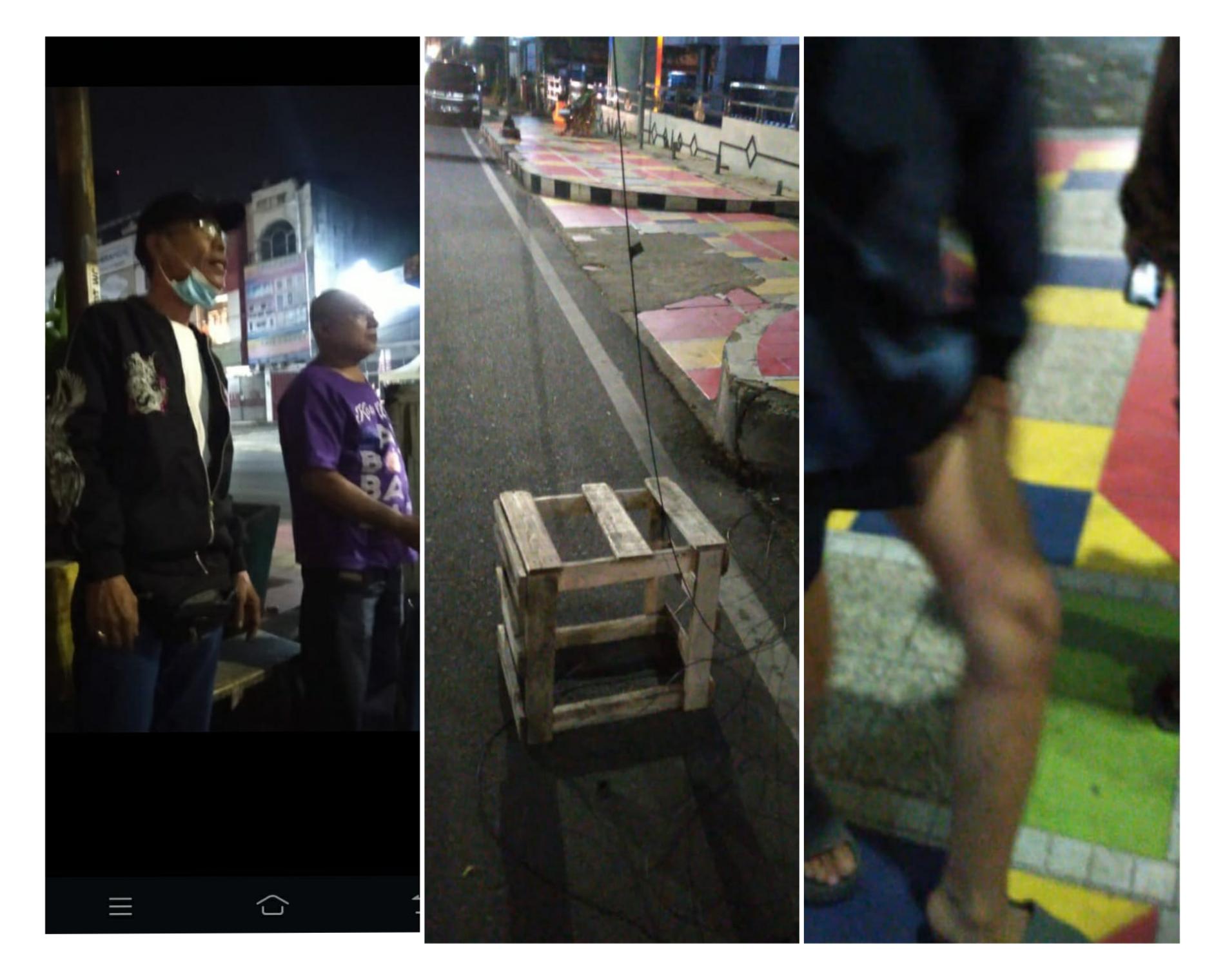 Pengendara Motor Berjatuhan Kena Kabel Wifi di Jl. Radin Inten, Enggal