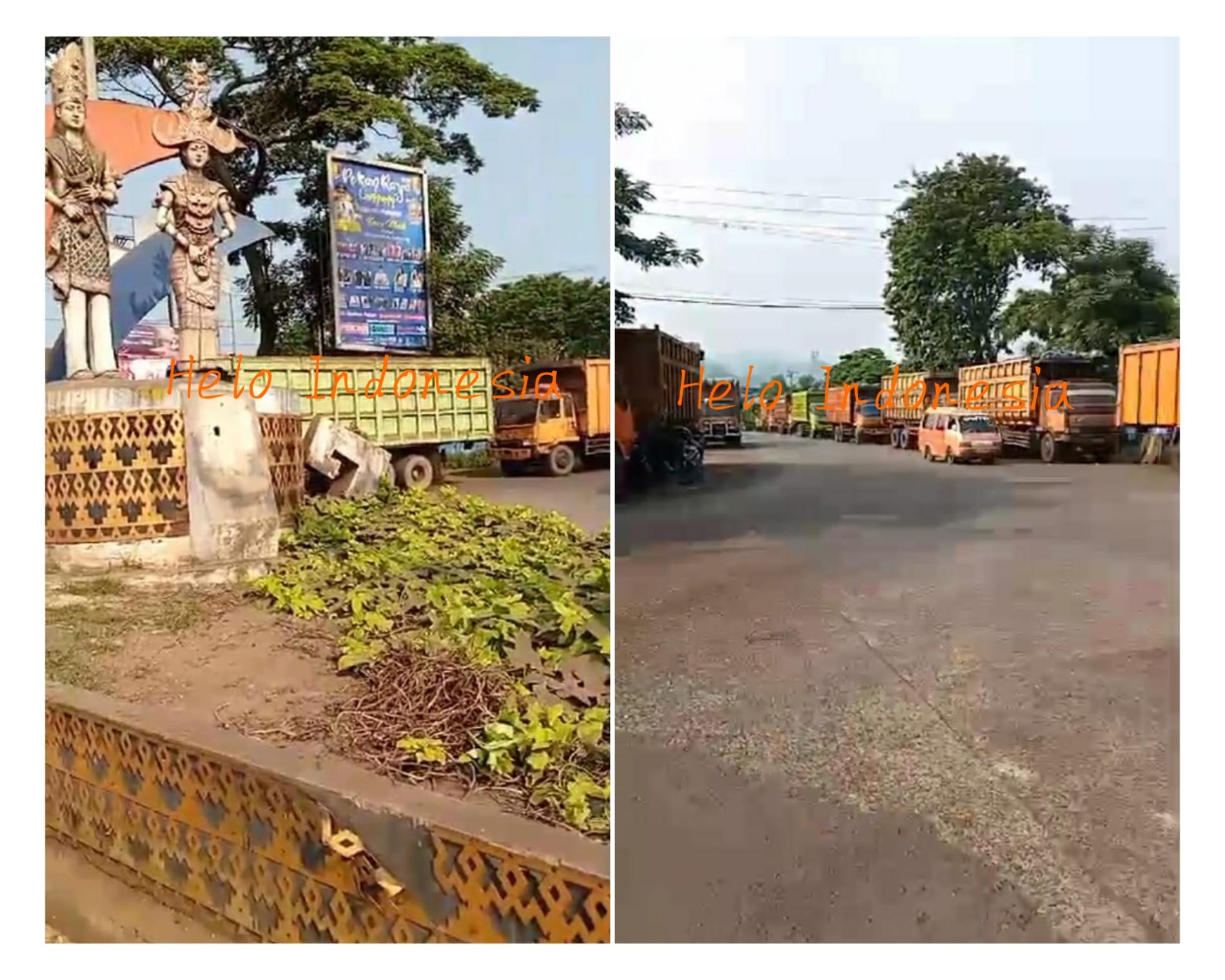 Kebijakan Pelindo Panjang Bikin Truk Tegambui di Pintu Masuk Pelabuhan