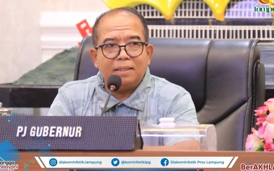 Pj. Gubernur Lampung Berikan Arahan Kepada Pejabat Pimpinan Tinggi Pratama di Lingkungan Pemerintah Provinsi Lampung.