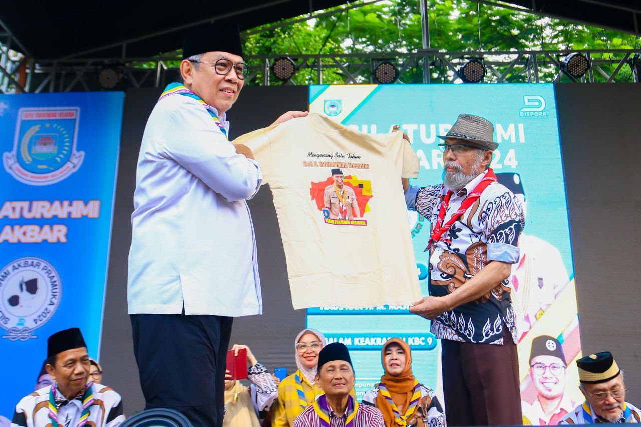 Silaturahmi Akbar Pramuka Tangerang Raya, Benyamin: Jaga Solidaritas dan Dedikasi