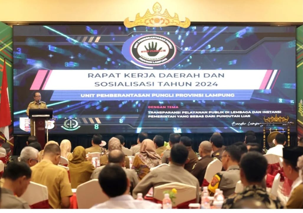 Pj. Gubernur Lampung Buka Rakor dan Sosialisasi Saber Pungli 2024