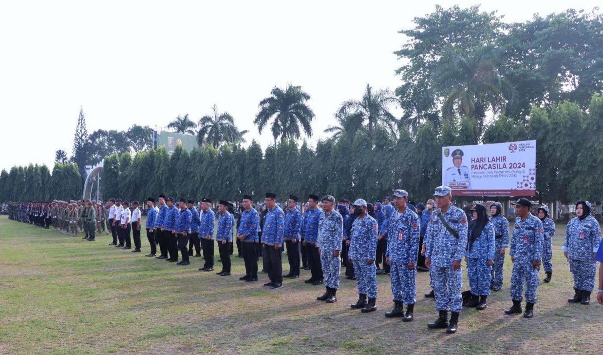 Pemprov Lampung Gelar Upacara Peringatan Hari Lahir Pancasila Tahun 2024