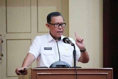 Hari Pertama Jadi Plh Gubernur Lampung, Fahrizal Darminto Kumpulkan Kepala OPD