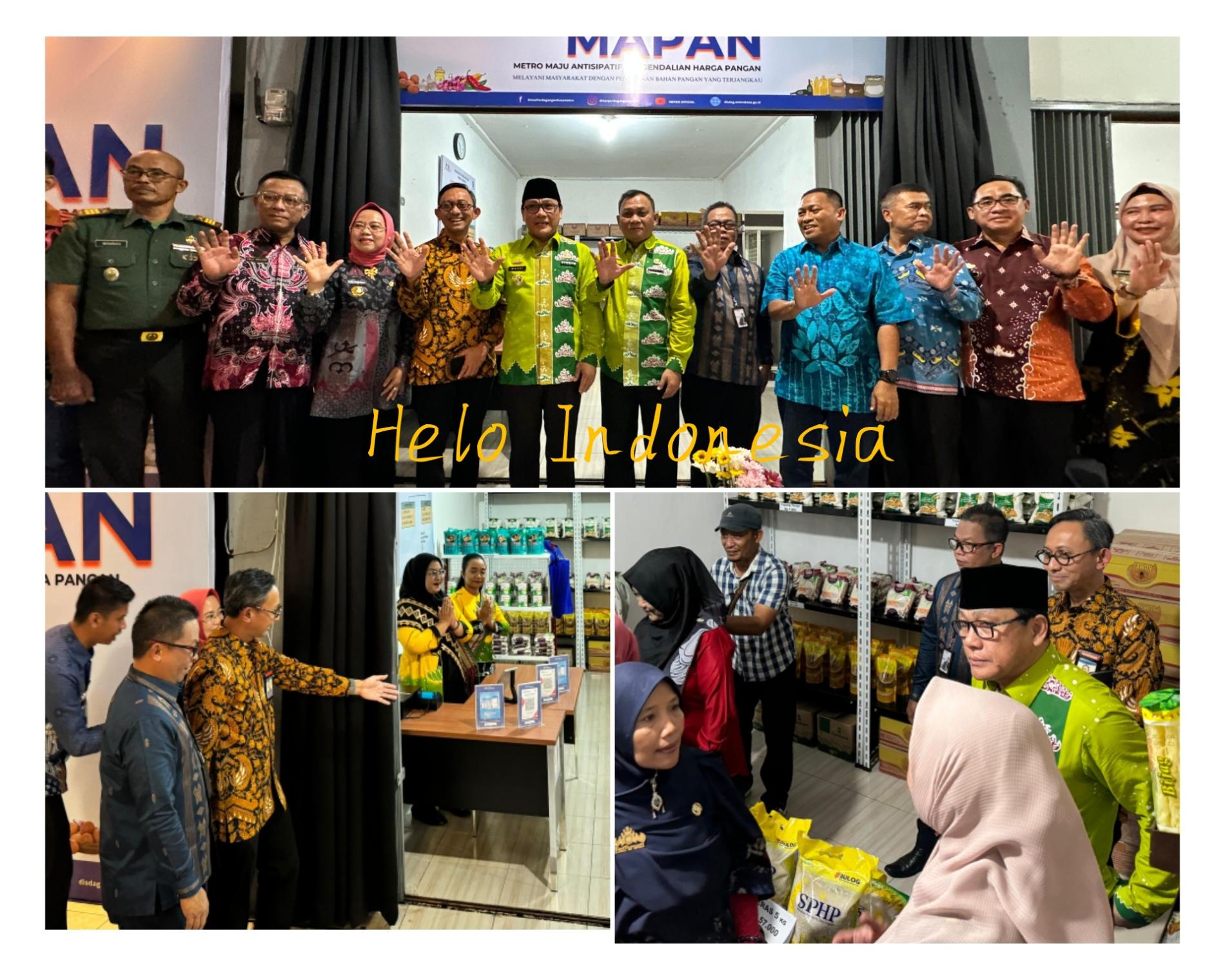 Atasi Inflasi, Wali Kota Metro Wahdi Buka Toko Mapan