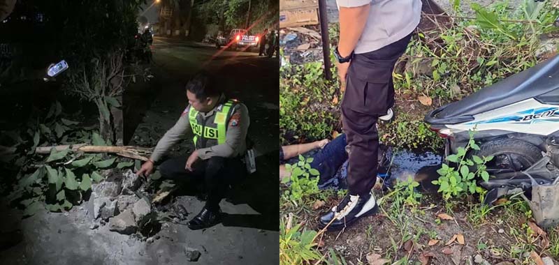 Malam Jumat Mengerikan, Dua Pemuda Tewas dalam Kecelakaan Tunggal di Kota Batu