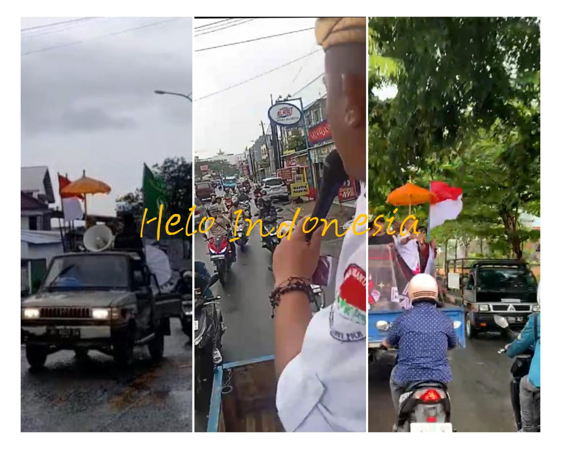 Orasi Aksi Maskot Kera Sepanjang Jalan dari Museum Hingga KPU Balam