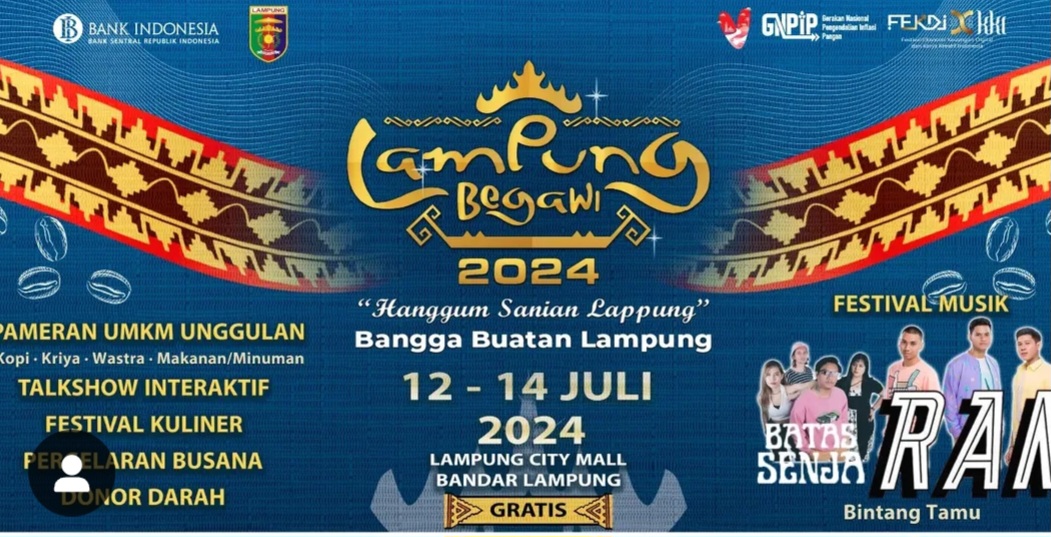 Kantor Perwakilan BI Bekerjasama Dengan Pemprov Lampung  Gelar  Kegiatan  Begawi