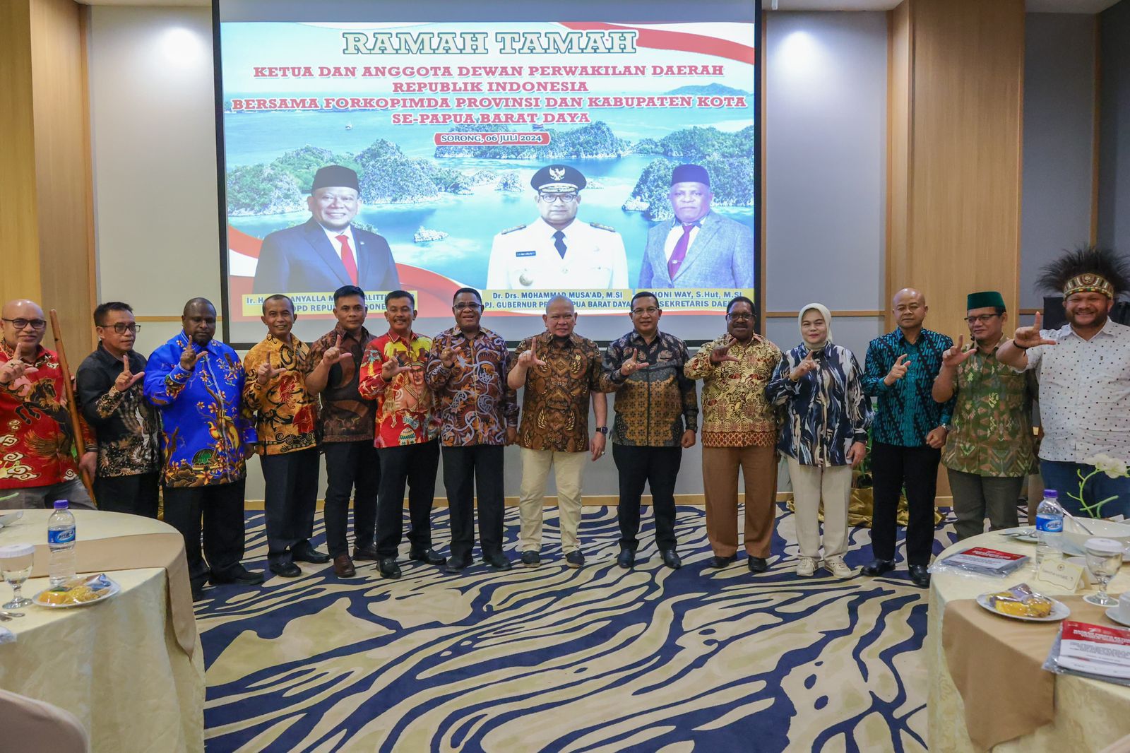 Bertemu dengan Forkopimda Se-Papua Barat Daya, LaNyalla Ajak Jaga Filosofi Tiga Tungku