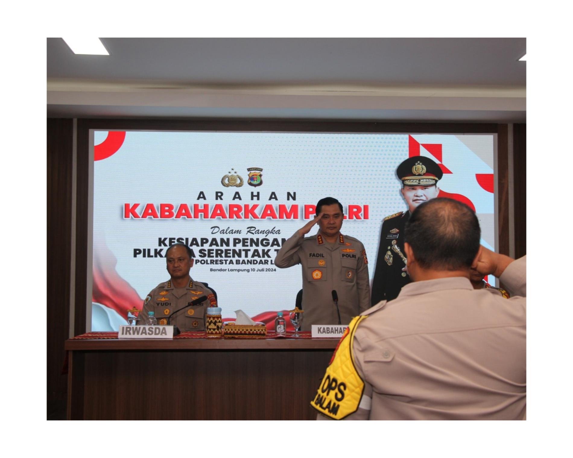 Pesan Komjen Pol Mohammad Fadil Imran kepada Polresta Balam Jelang Pemilu 2024