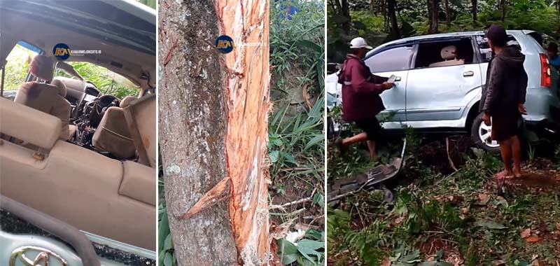 Kecelakaan Avanza Masuk Jurang di Pacet, Sebelas Orang Tumpang Tindih di Mobil, Tiga OrangTerlempar