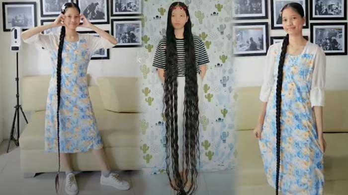 Kisah ‘Rapunzel Lokal yang Viral di TikTok dengan Rambut Panjang Menyentuh Lantai