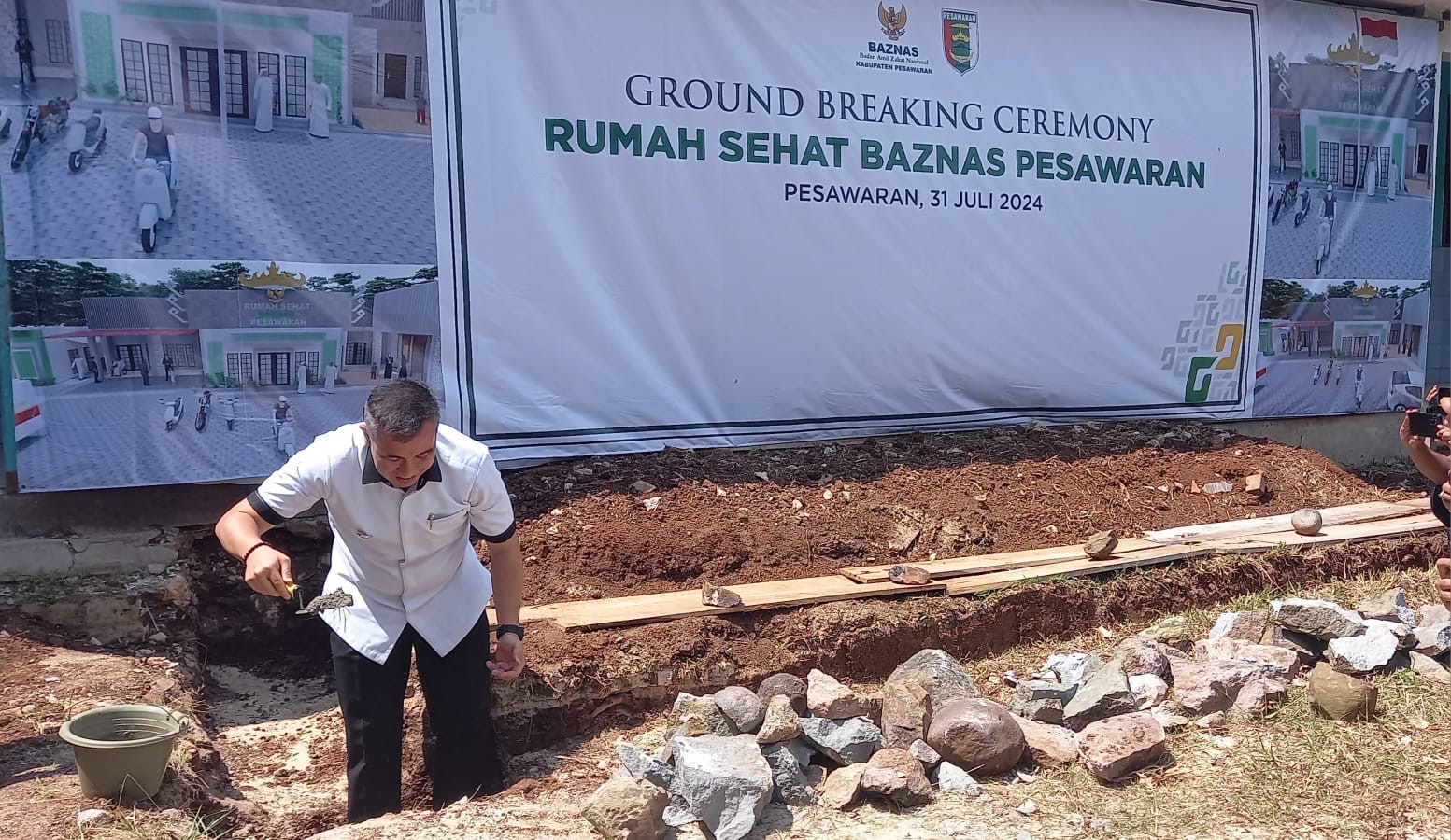 Peduli Kesehatan Masyarakat Tak Mampu, BAZNAS Pesawaran Bangun Rumah Sehat