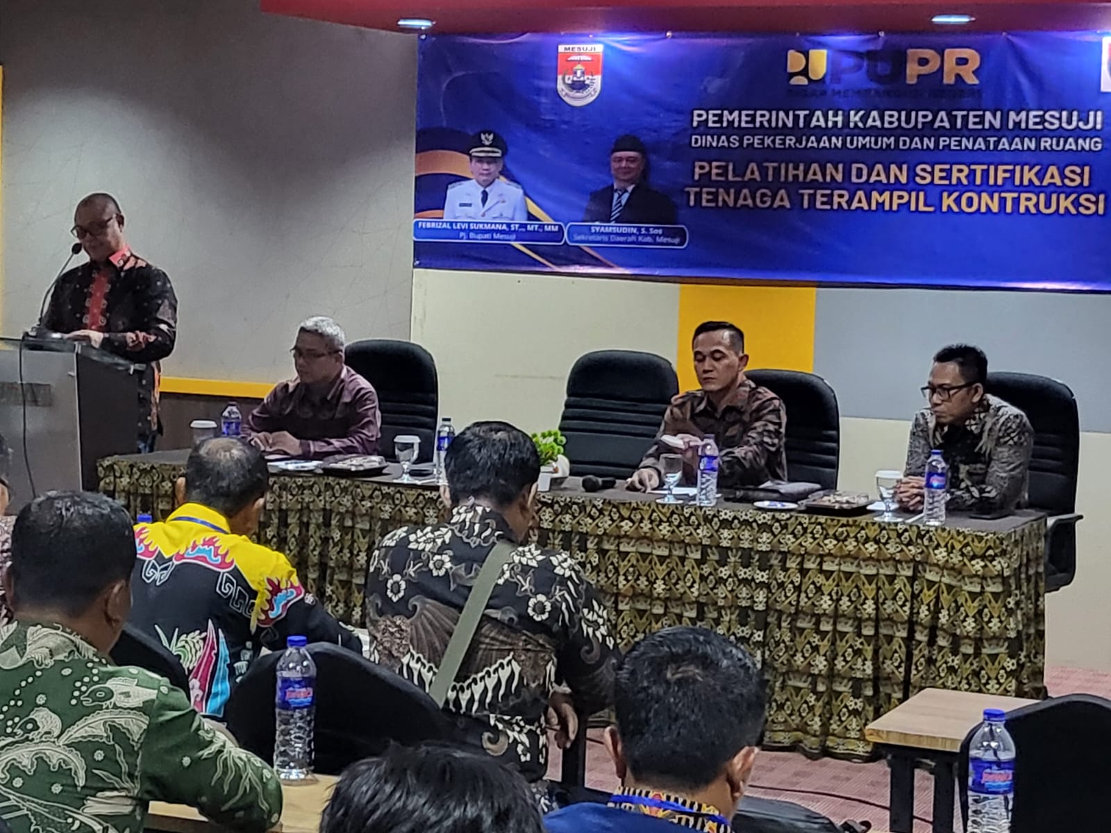 Dinas PUPR Mesuji Gelar Pelatihan dan Sertifikasi Tenaga Terampil Kontruksi.