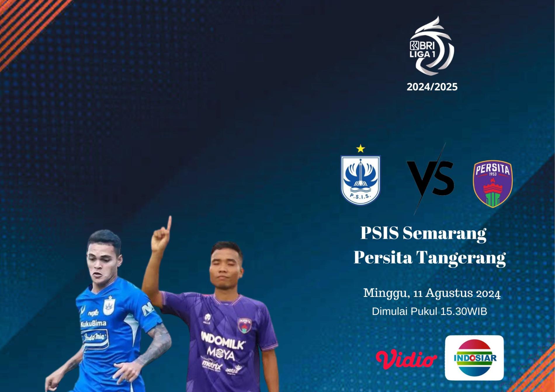 LINK Live Streaming BRI Liga 1 2024-2025 : PSIS Semarang vs Persita Tangerang, Dimulai Pukul 15.30 WIB