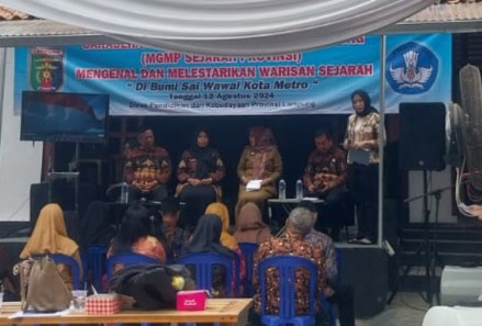 MGMP Sejarah Provinsi Lampung Gelar Sarasehan di Cagar Budaya