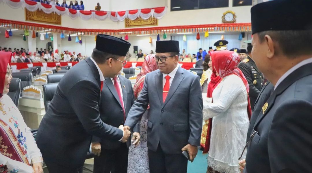 Pj. Gubernur Lampung Mengikuti Rapat Paripurna Istimewa DPRD Provinsi Lampung,