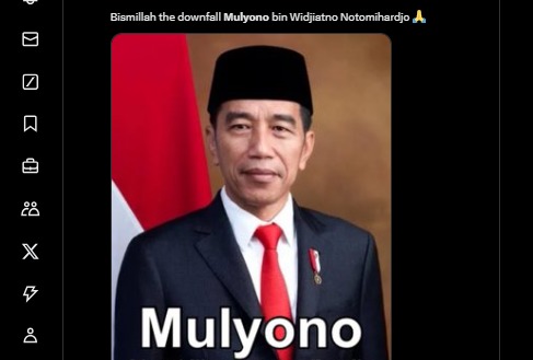 Nama Mulyono Trending di X Ada Hubungan Apa Dengan Presiden Joko Widodo ? 