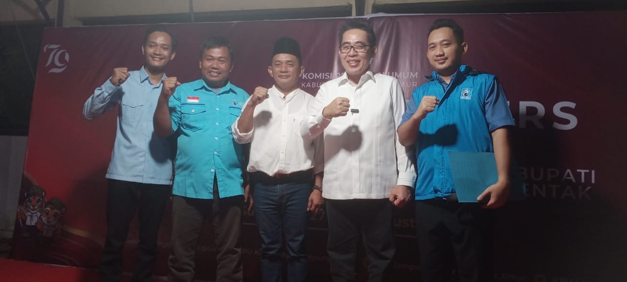 Diusung Partai Gelora: Zaiful Bokhari - Wahyudi Daftar ke KPU Lampung Timur