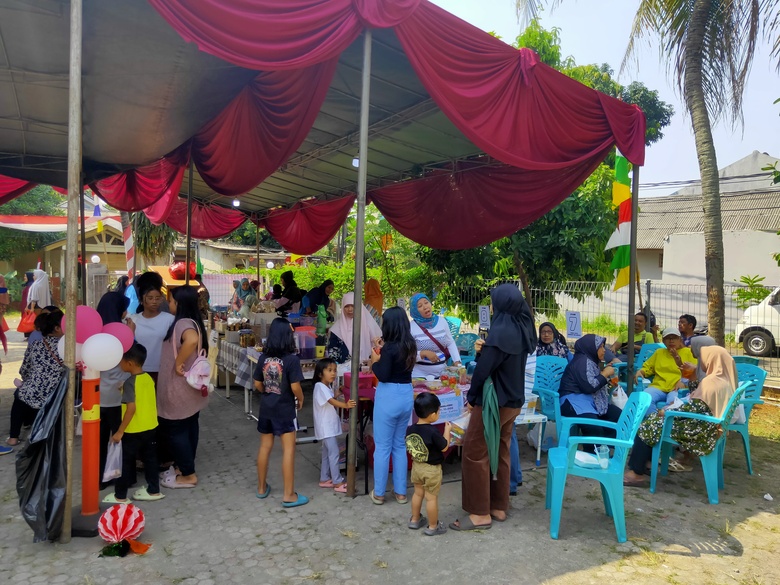 Bazaar Kemerdekaan Komplek Pondok Sawah Indah Meriahkan Acara HUT RI KE-79
