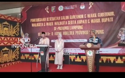 Mirza-Jihan Cek Kesehatan Syarat Ikut Pilgub Lampung 2024 di RSUDAM