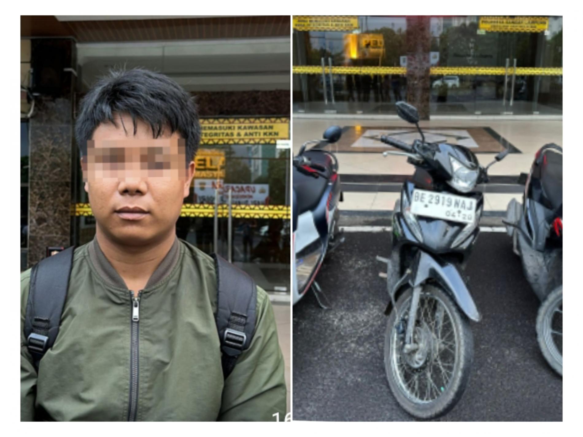 Penampilan Ala Mahasiswa, KD Aksi Curi Motor di Lingkungan Kampus