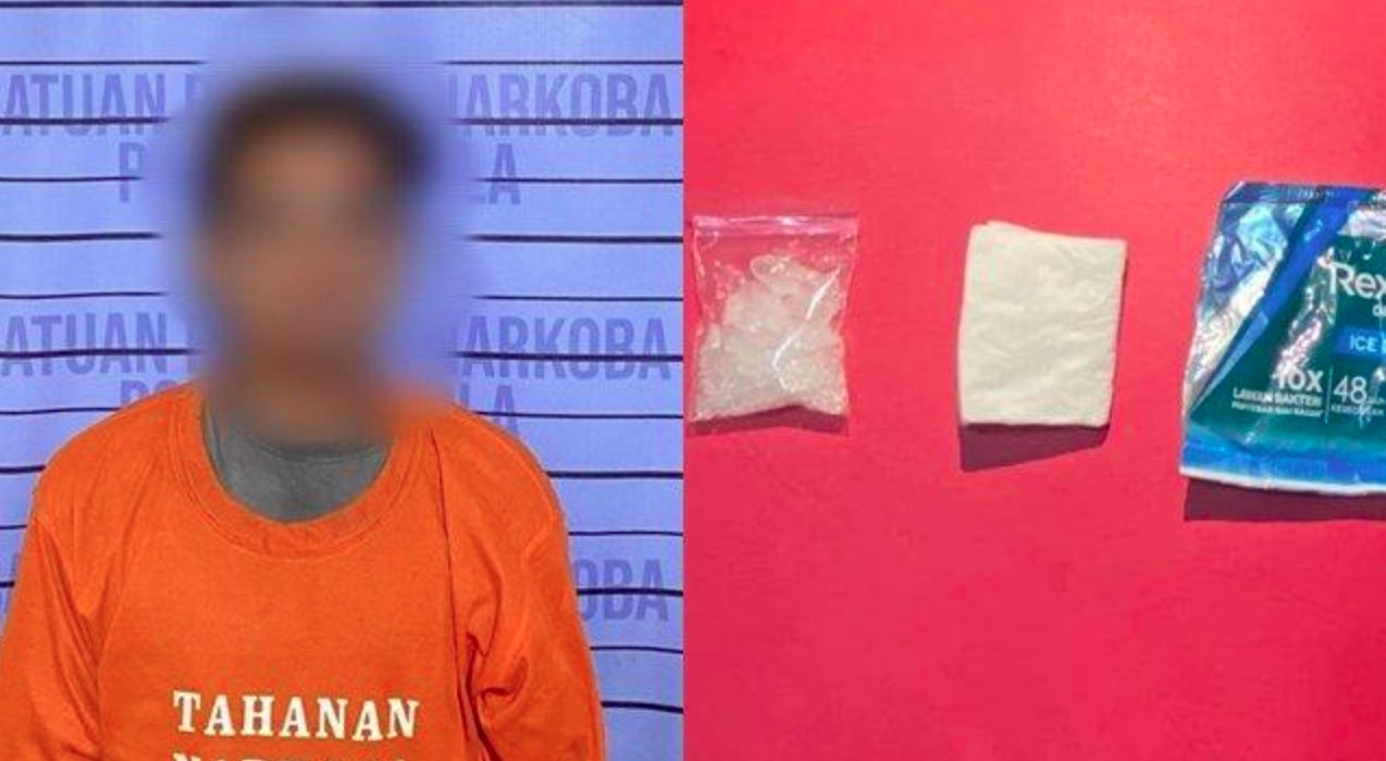 MA Warga Banjarmasin Tengah Jual Sabu Ditangkap Polres Batola
