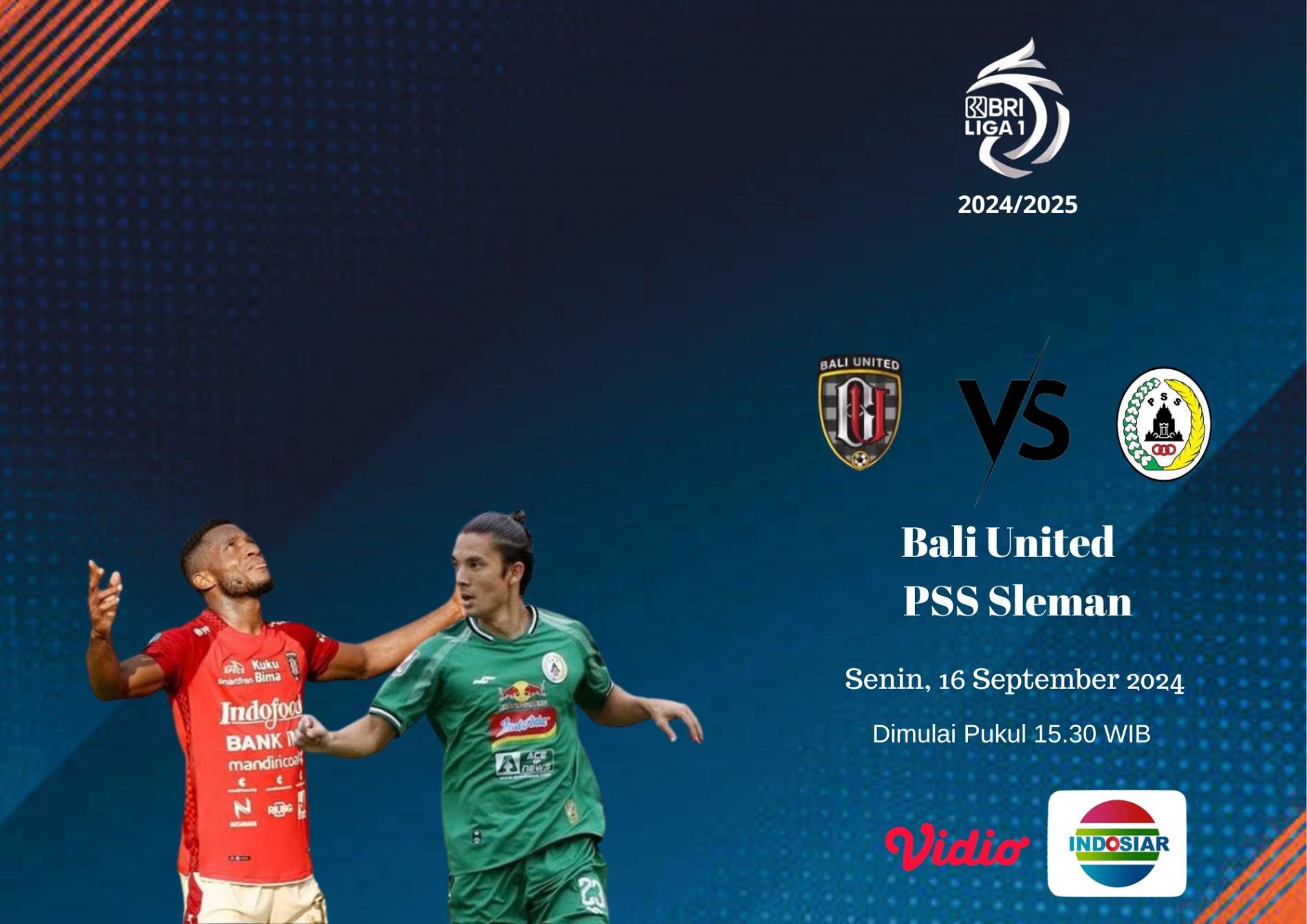 Sedang Berlangsung! Live Streaming BRI Liga 1 2024-2025 : Bali United vs PSS Sleman
